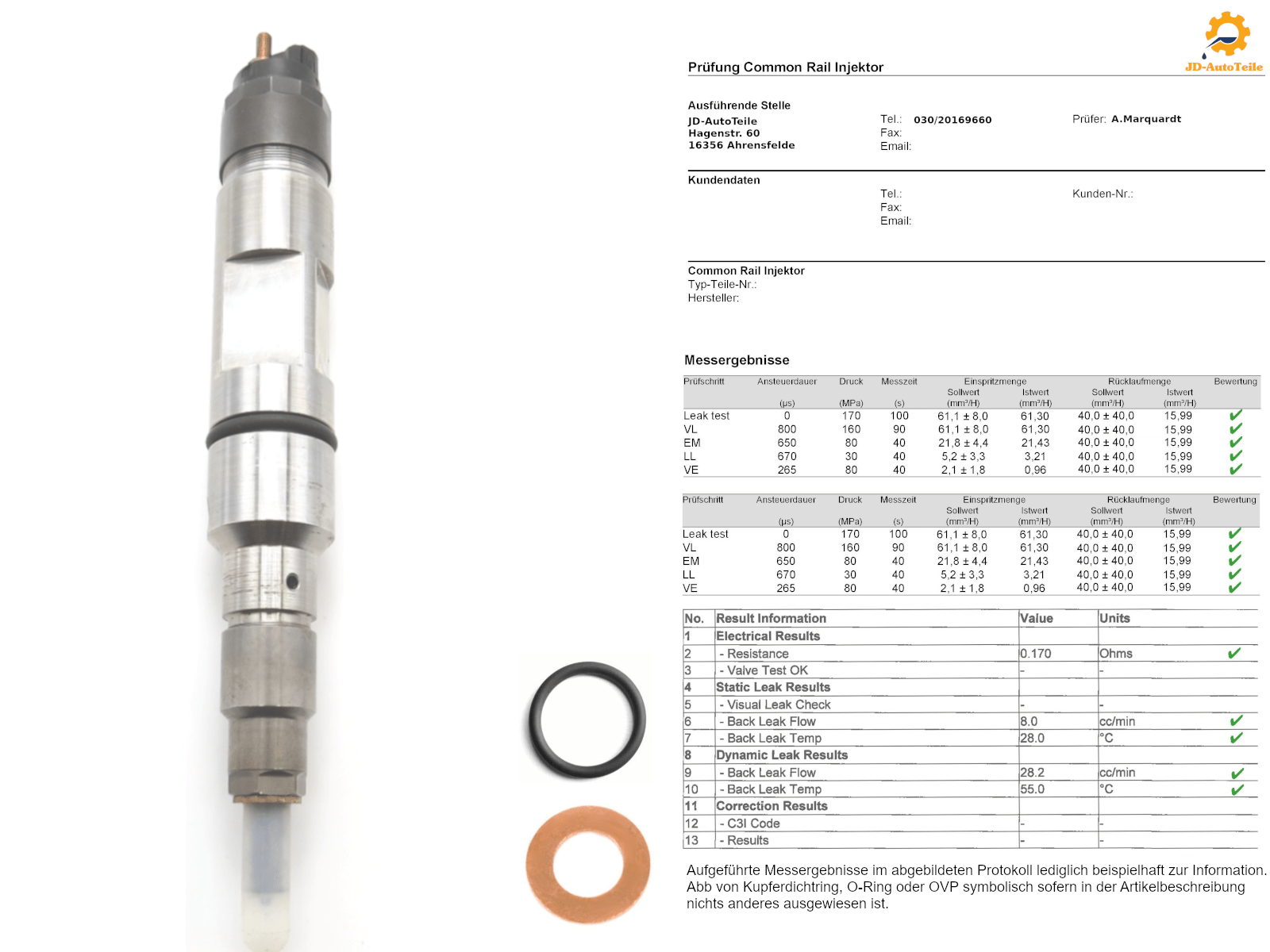 Original Bosch Injektor / Einspritzdüse 0445120196 / LIEBHERR