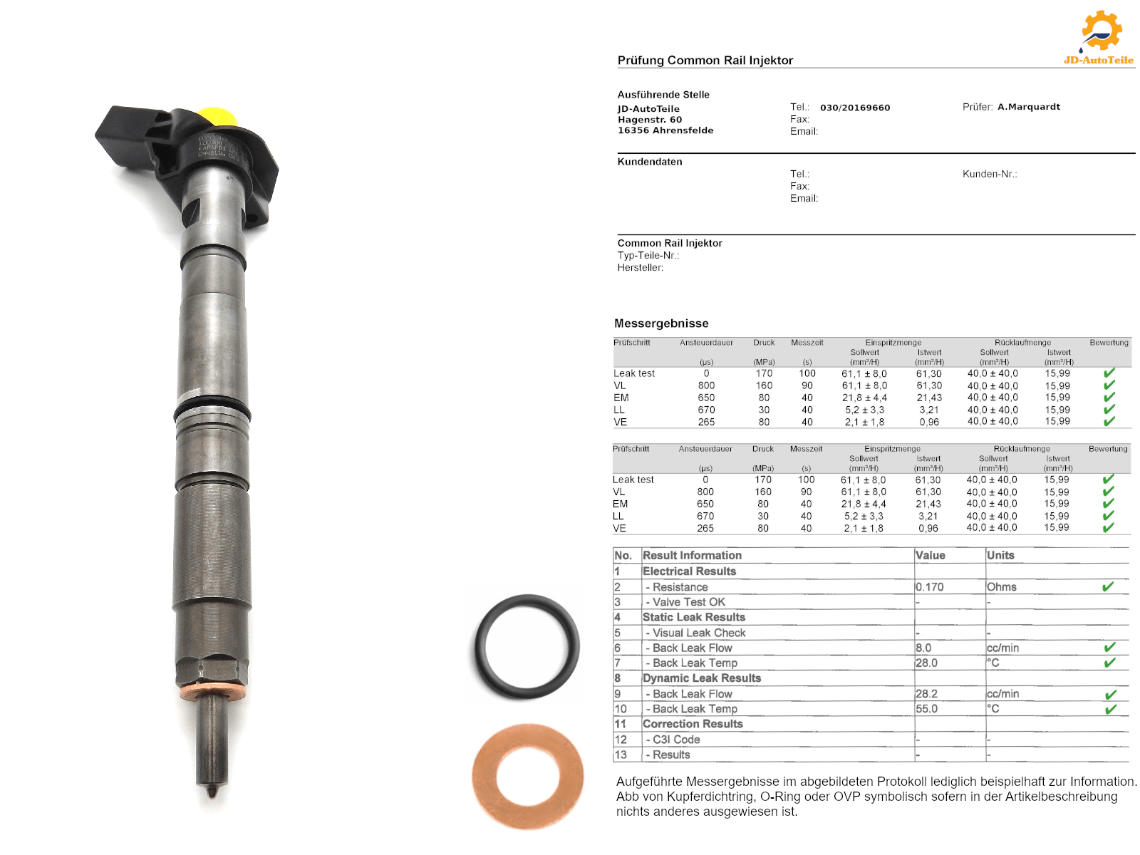 Dr. MOTOR DICHTSATZ EINSPRITZDÜSE INJEKTOR passend für AUDI A1 A3 A4 A5 A6  Q3